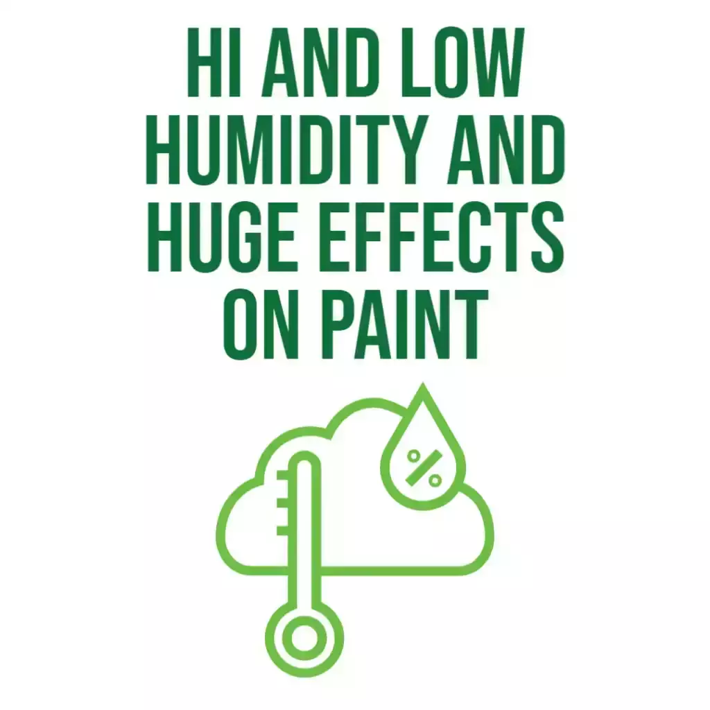 hi and low humidity effects on paint