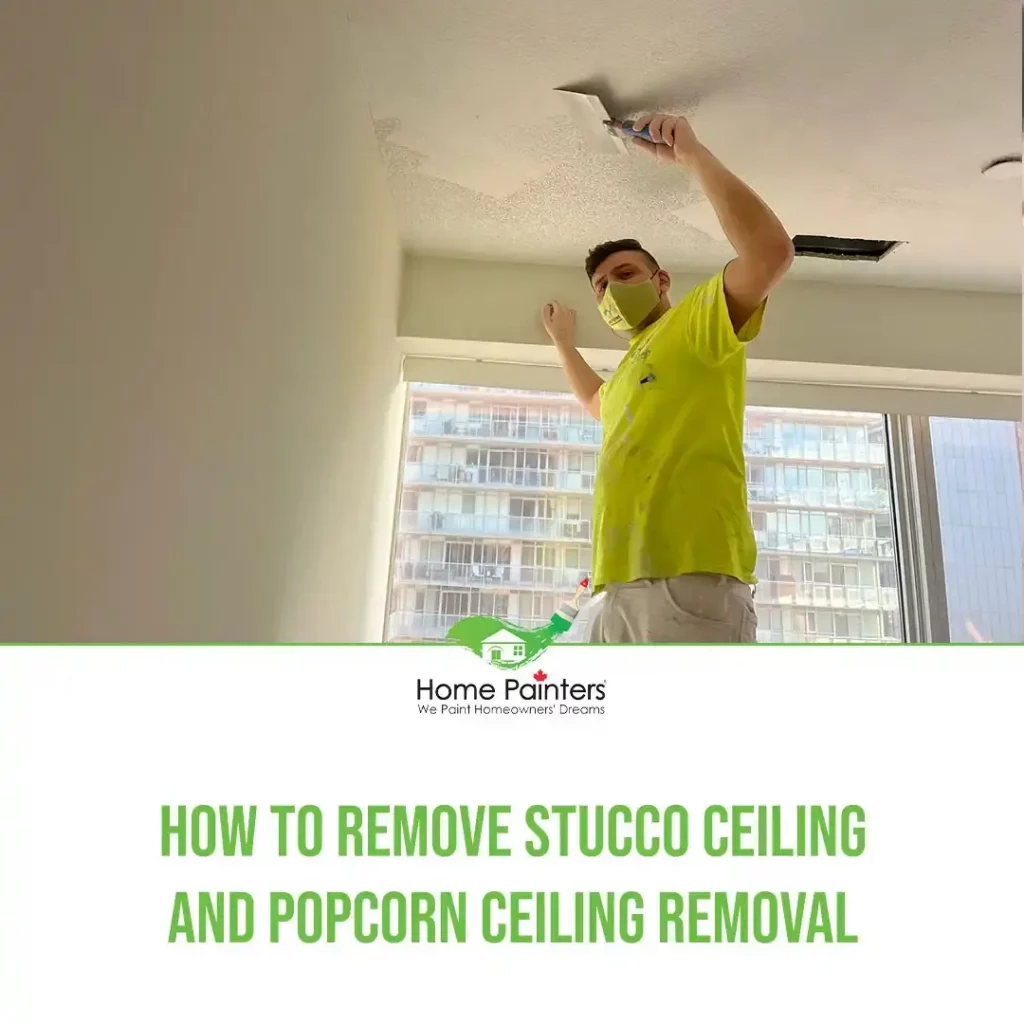 how to remove stucco ceiling and popcorn ceiling removal featured
