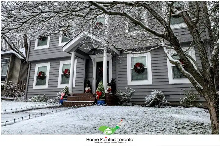 Exterior House In Winter