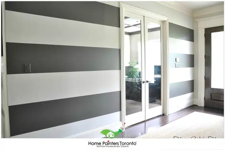Horizontal Stripes Paint On The Wall
