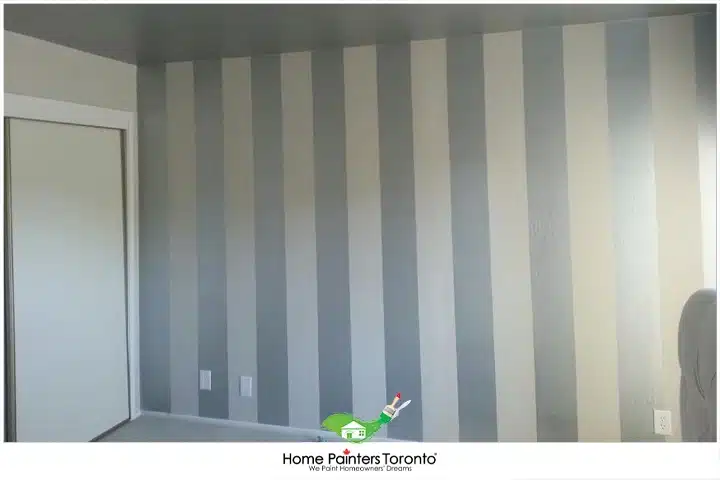 Vertical Stripes Paint On The Wall