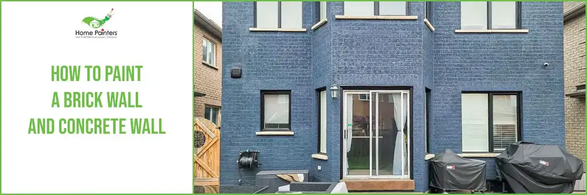 How to Paint a Brick Wall and Concrete Wall banner