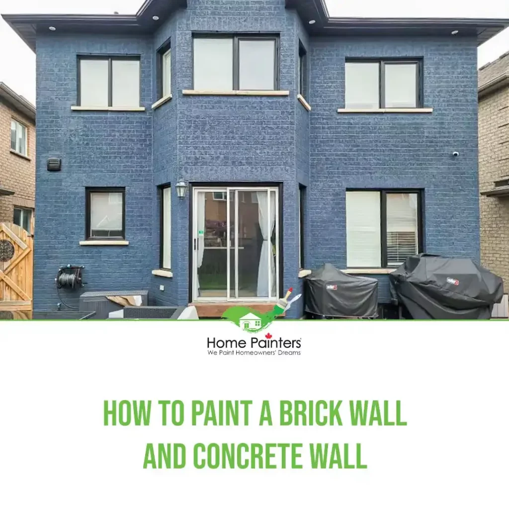 How to Paint a Brick Wall and Concrete Wall featured