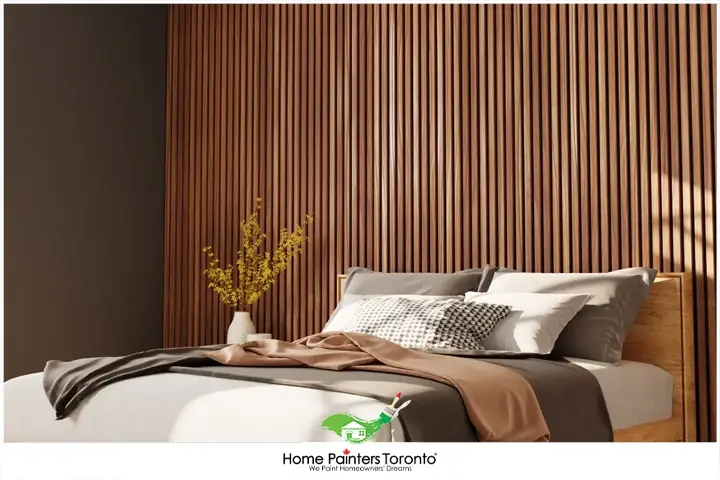Wall with Wood Paneling