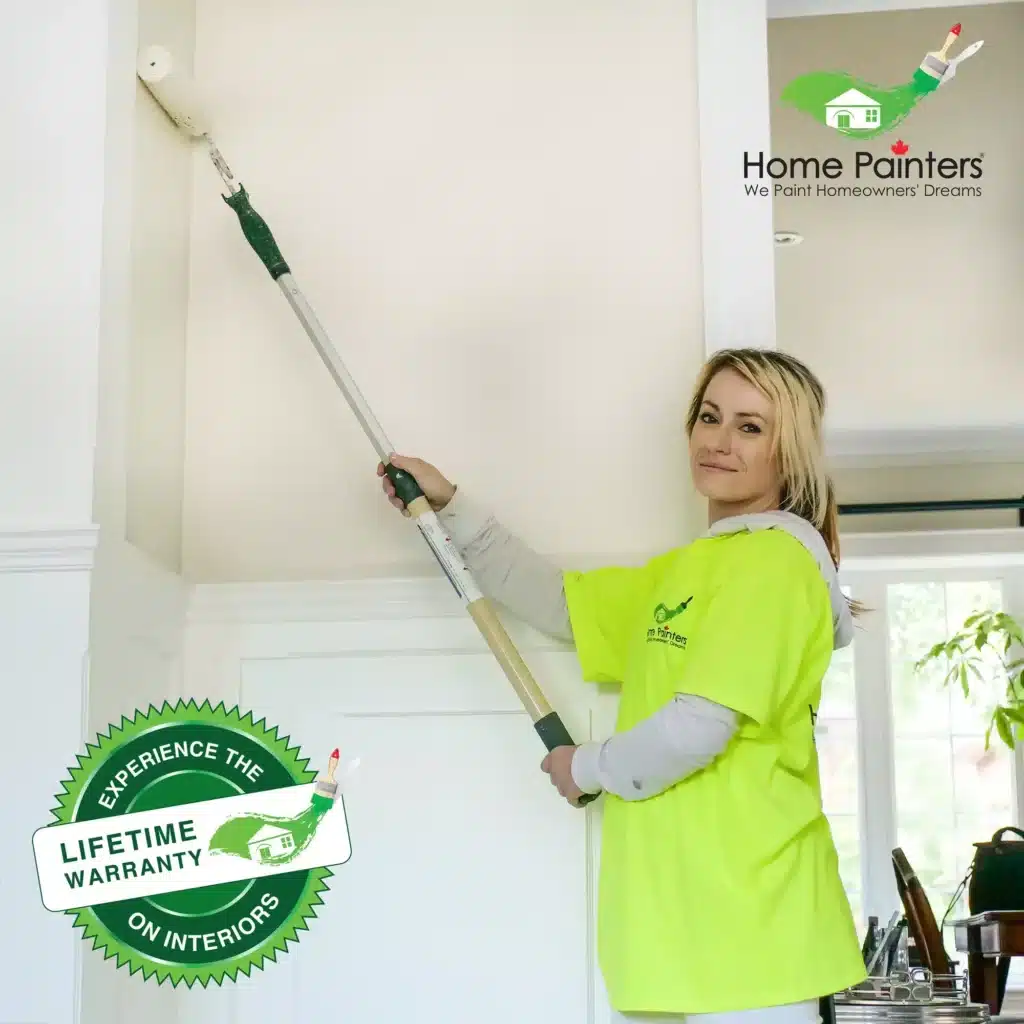 Interior House Painting Female Painter with Brush by Home Painters Toronto