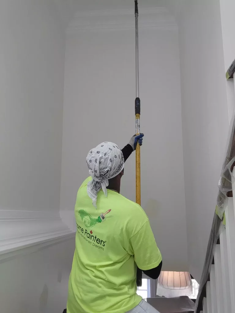 painting ceilings by home painter