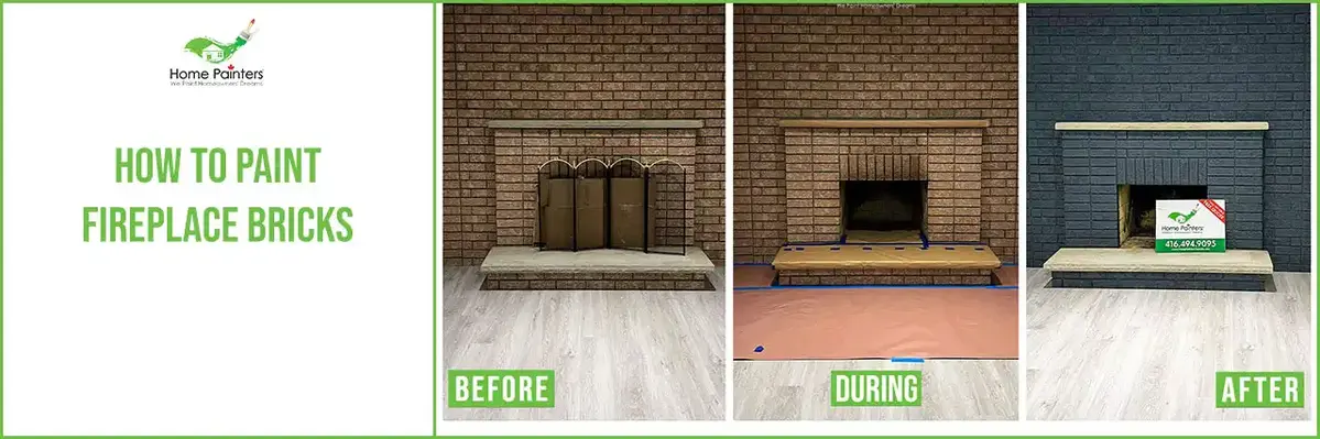 How to Paint Fireplace Bricks banner