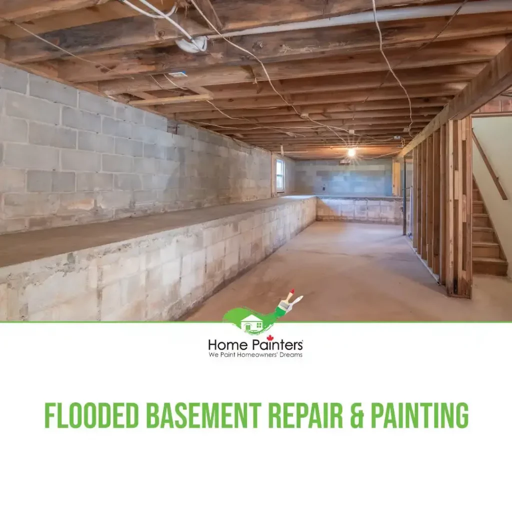 Flooded Basement, Repair and Painting featured