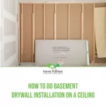 How To Do Basement Drywall Installation On A Ceiling featured