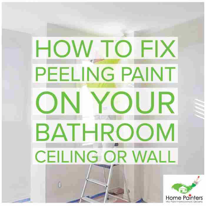 how to fix peeling paint on your bathroom