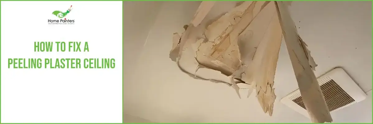 how to fix a peeling plaster ceiling banner