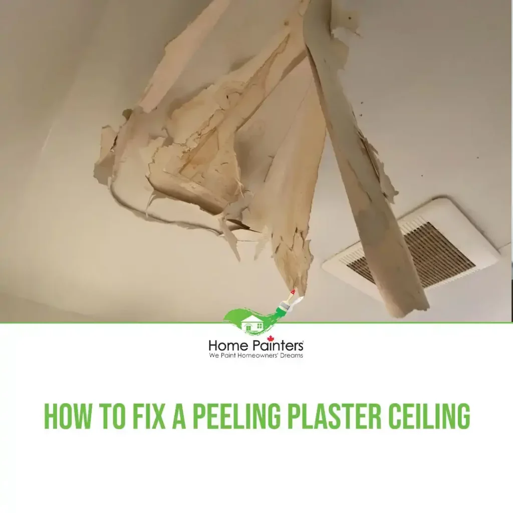 how to fix a peeling plaster ceiling featured