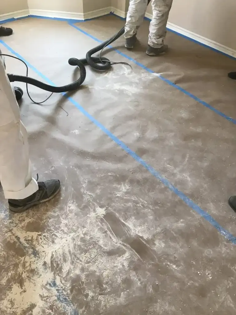 painters doing popcorn ceiling repair