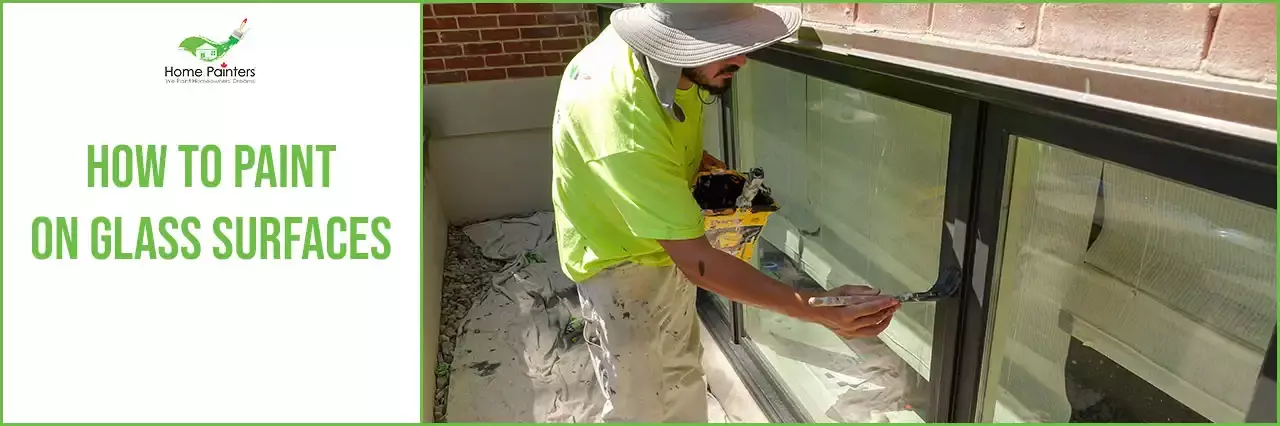 How to paint on glass surface