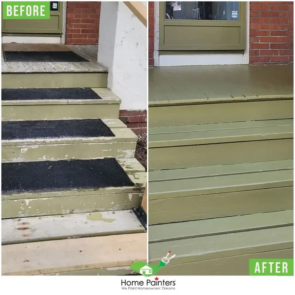 Exterior Staircase Painting by Home Painters Toronto