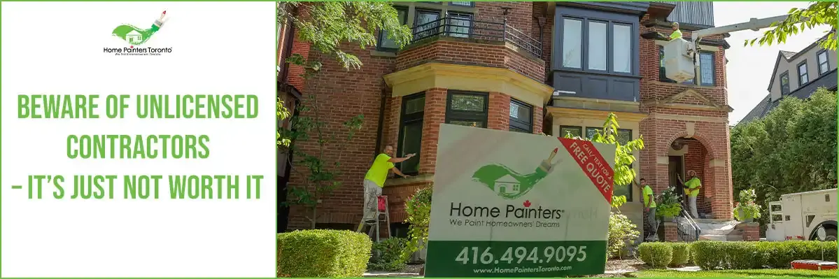 Beware of Unlicensed Contractors – It’s Just Not Worth It banner