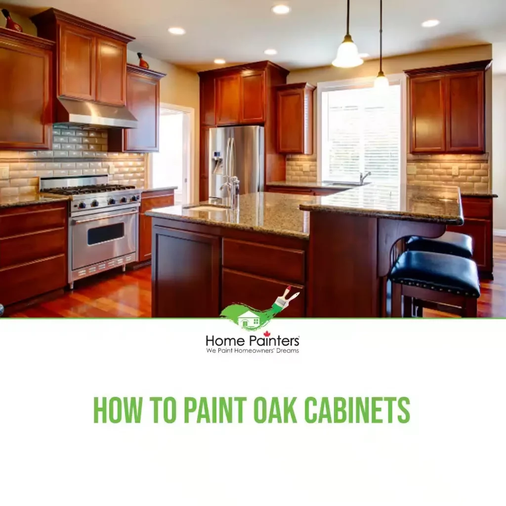 how to paint oak cabinets featured