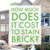 How Much Does It Cost To Stain Brick