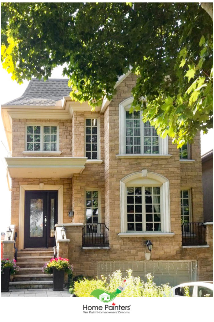 how long does brick stain last on stone house in toronto, cost to paint the exterior of your house, wow one day painting