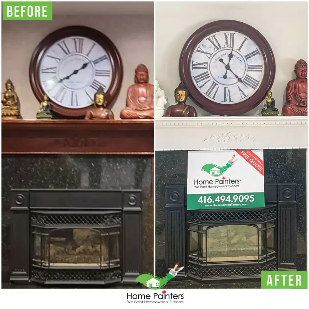 before and after interior painting
