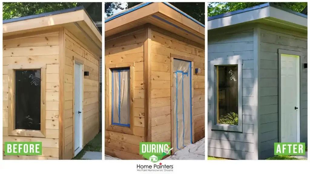 wood siding painting