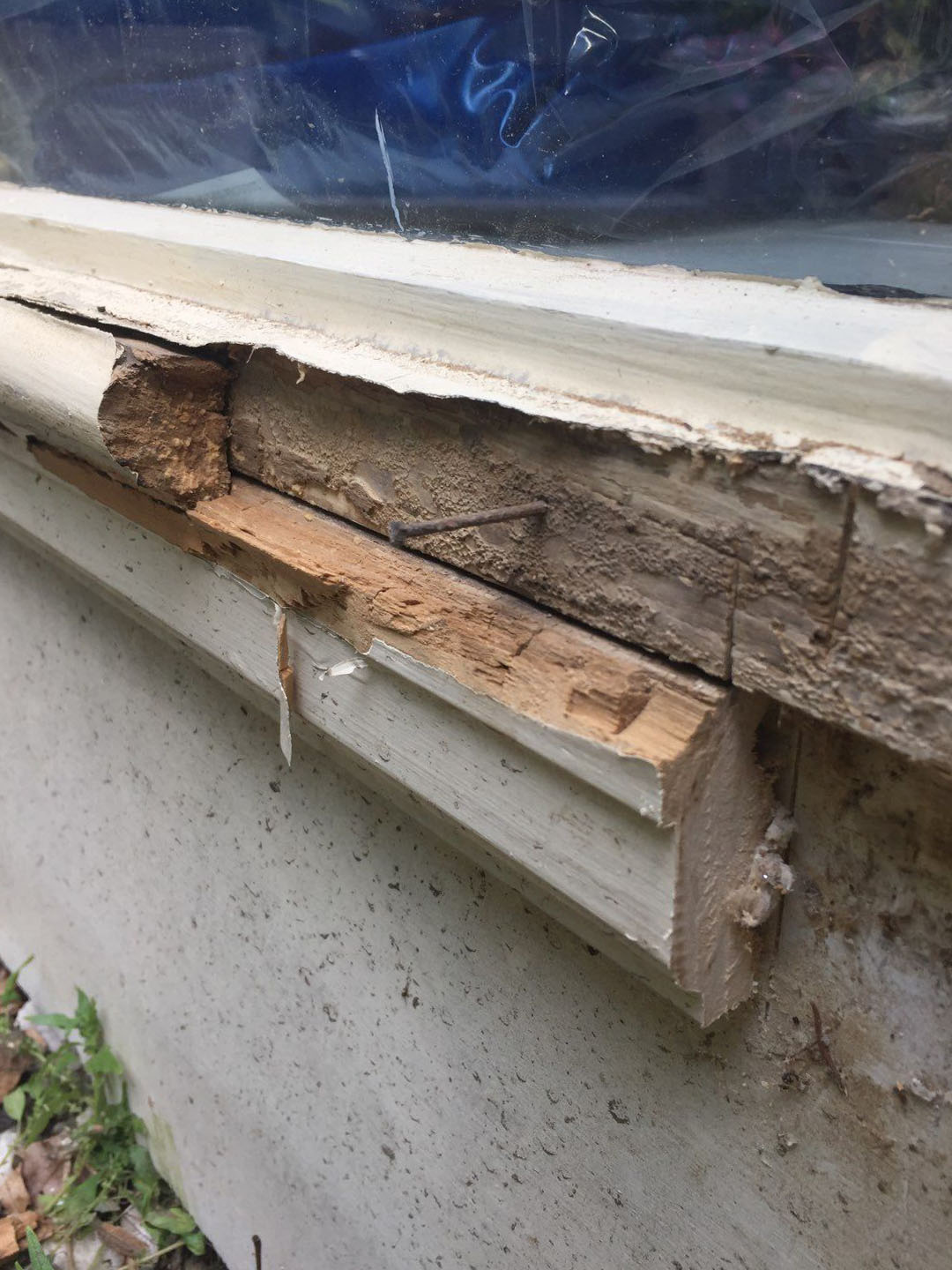 Cut the Exterior Rotted Wood
