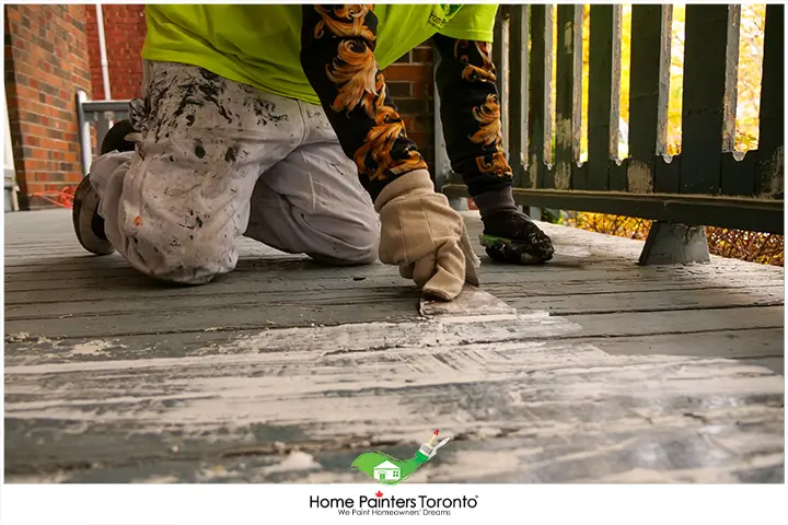 deck repair by painter
