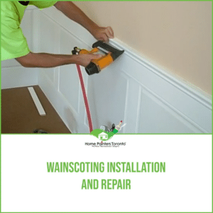 Wainscoting installation and repair