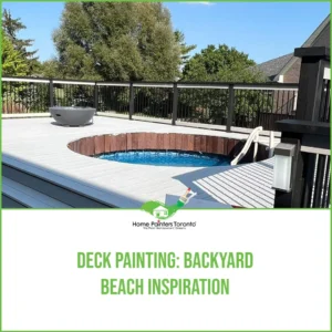Deck Painting - Backyard Beach Inspiration