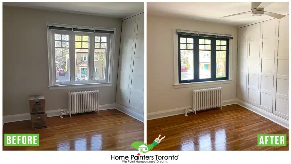 Hardwood Floor Before and After