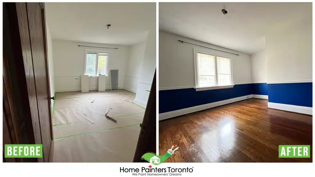 Hardwood Floor Before and After
