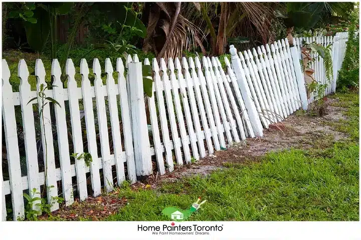 Leaning Fence