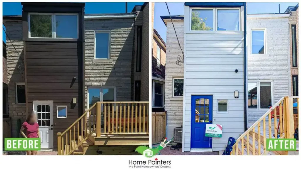 exterior brick staining by home painters toronto