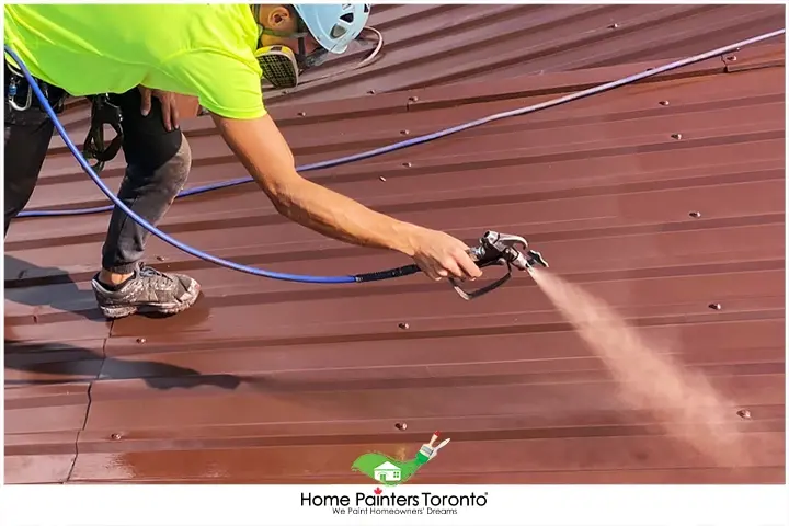 Painter Painting Roof