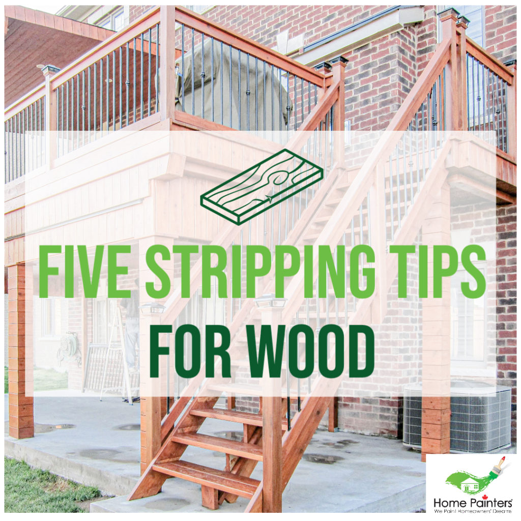 stripping paint from wood for re-staining a pressure treated wood deck
