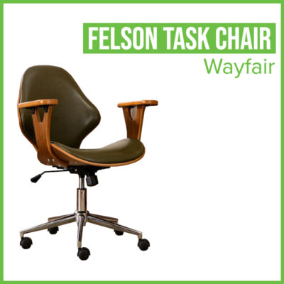 dark brown felson task chair by Wayfair