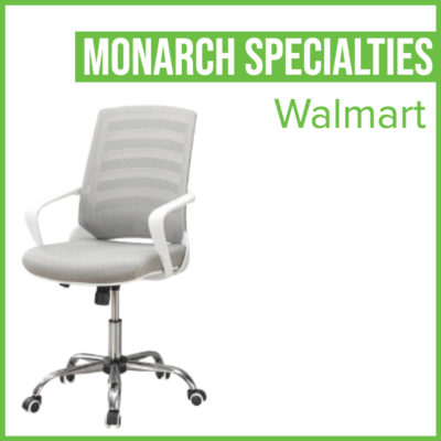 off white colour with wheels Monarch specialists chair from Walmart
