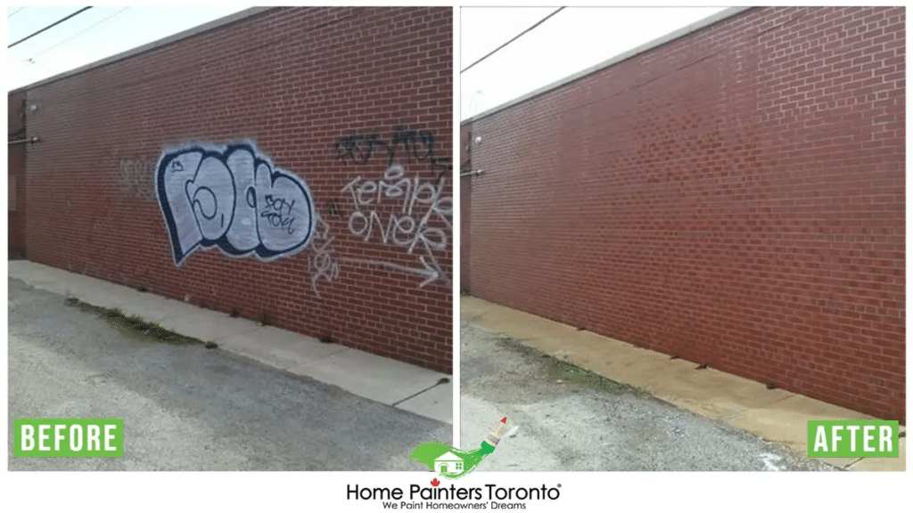 Graffiti Wall Before And After