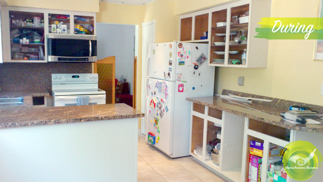 Kitchen Cabinet Spray Painting Home Painters Toronto