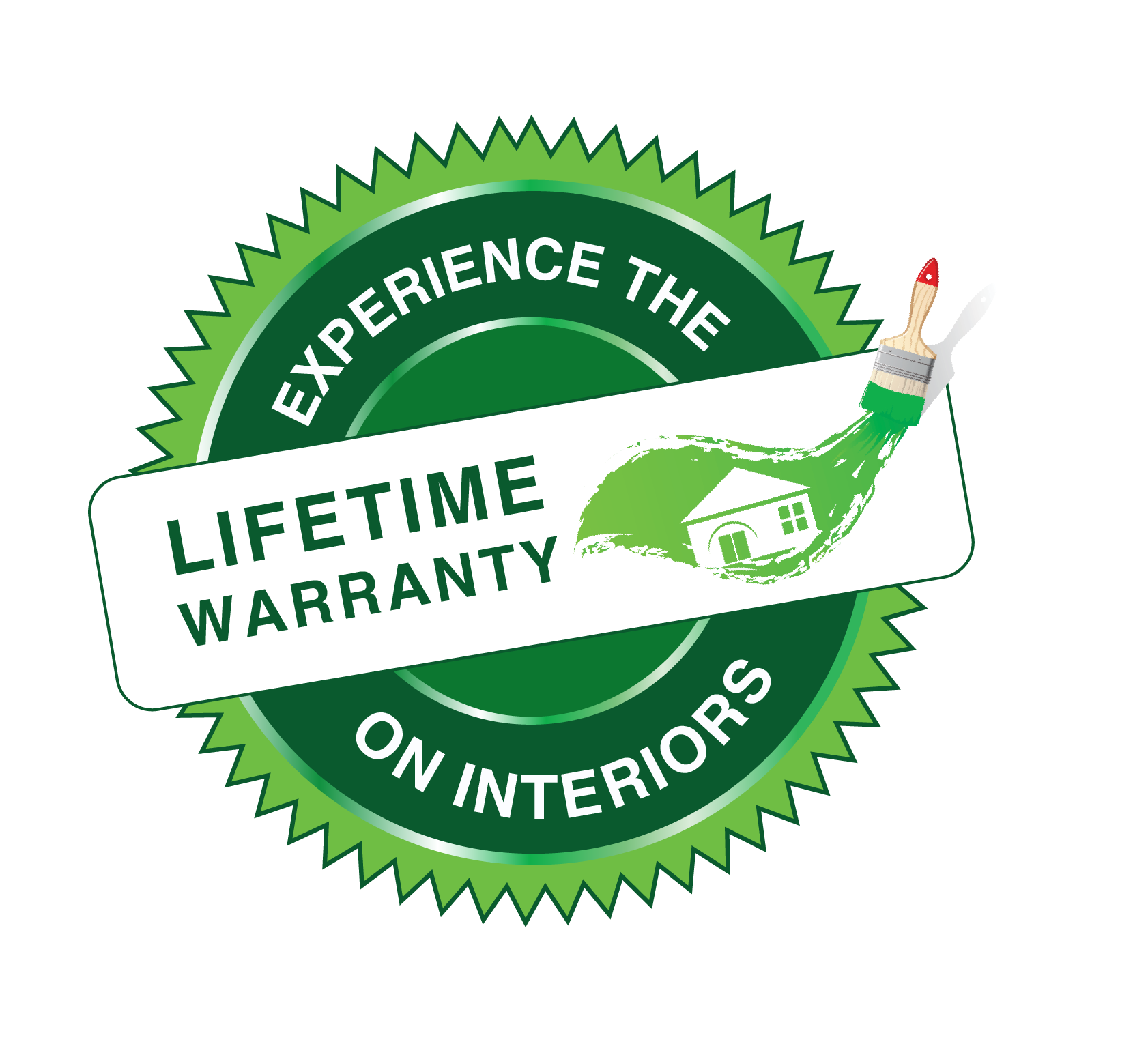 Lifetime warranty on interiors logo