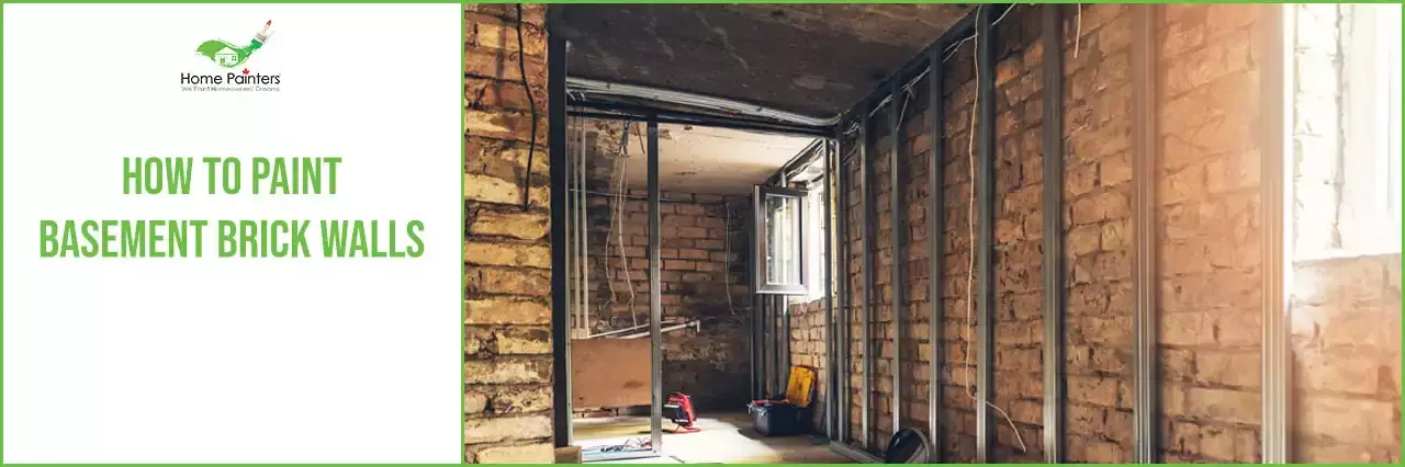 How to Paint Basement Brick Walls banner