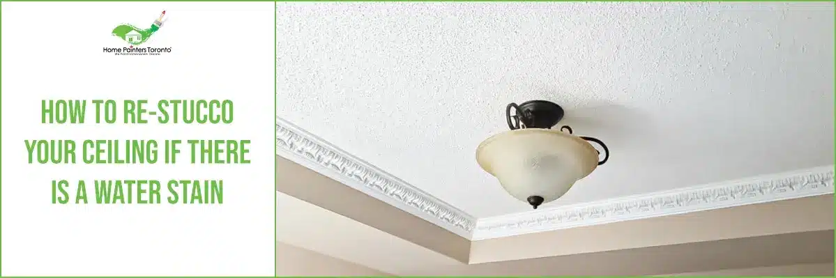 How to Re-Stucco Your Ceiling if There is A Water Stain