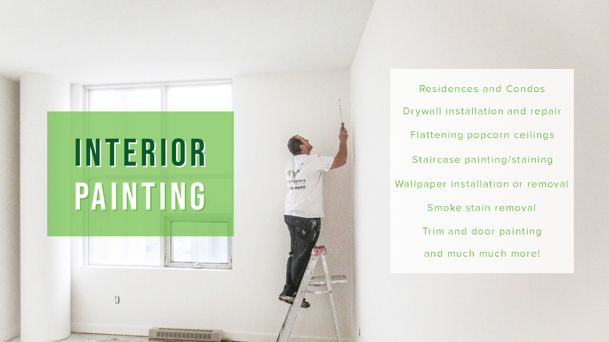 Interior home painting services Toronto in a condo painting white colour