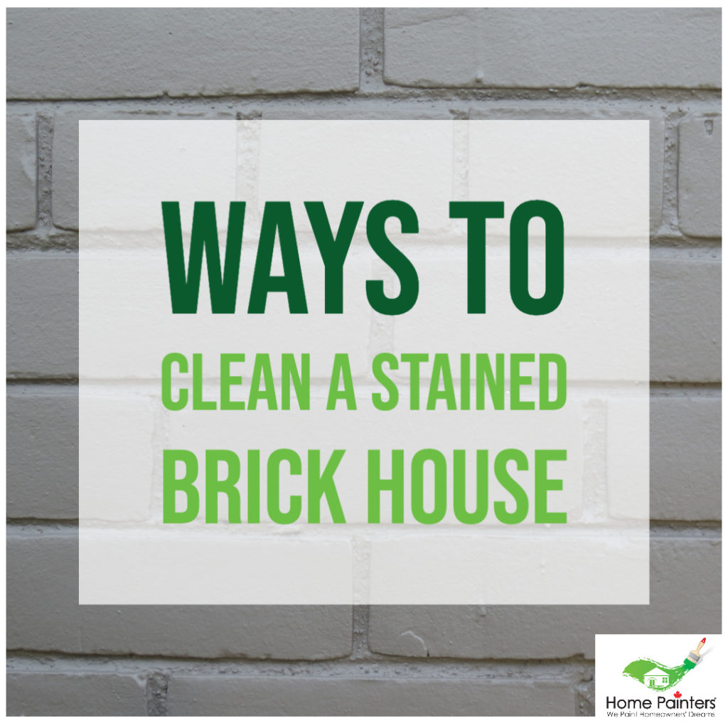 cleaning stained brick house exterior, brick staining and painting, exterior house painters in toronto