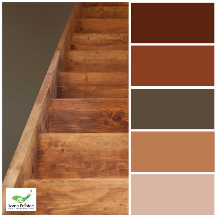 oak wood stairs staining house painters in toronto