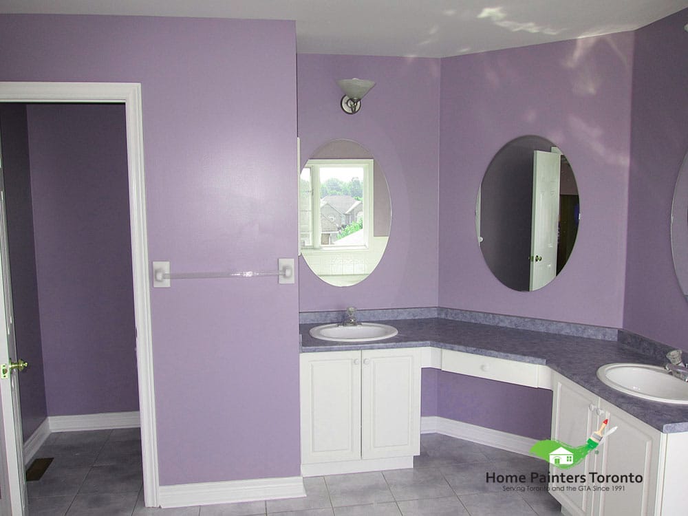 Home Painters Toronto Lavender Bathroom Painting