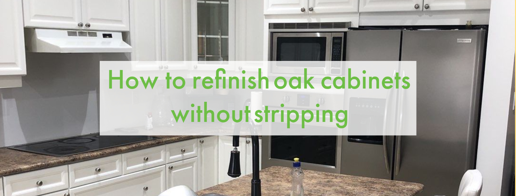 how to refinish oak cabinets without stripping - home painters