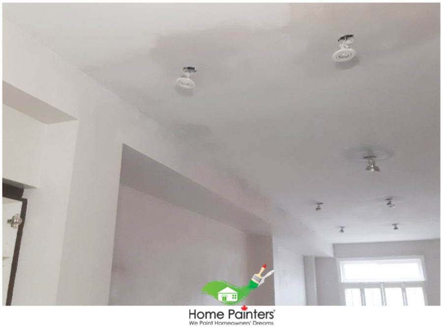 interior painting- white ceiling