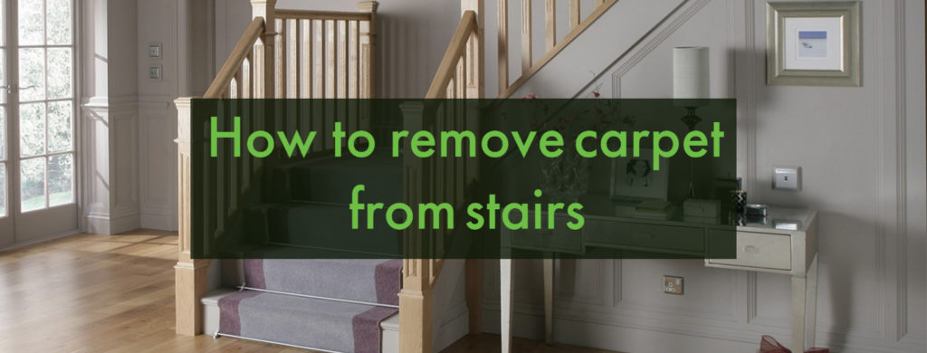 how to remove carpet from stairs