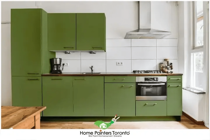 Kitchen Cabinet Green Colour